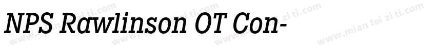 NPS Rawlinson OT Con字体转换